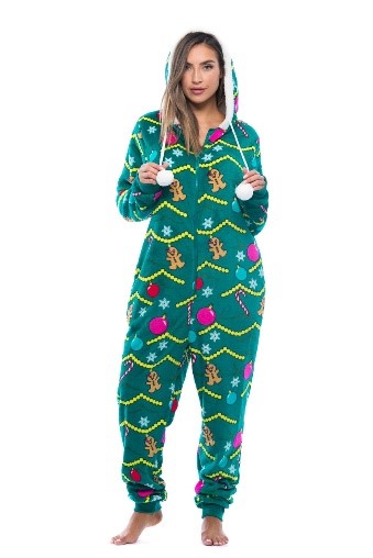 Christmas Tree Adult Onesie - Just Love Fashion