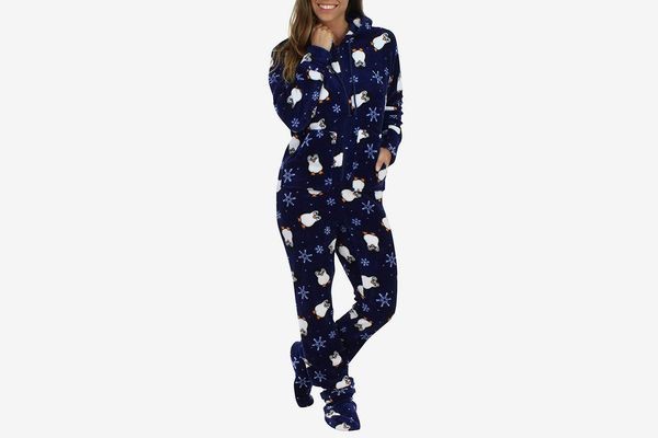 SleepytimePjs Women’s Sleepwear Fleece Hooded Onesie
