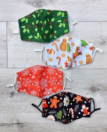 Holiday Face Mask Set of 4